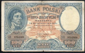 Pologne. Bank Polski 100 Zlotych 1919