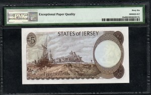 Jersey. 5 funtów 1976-88