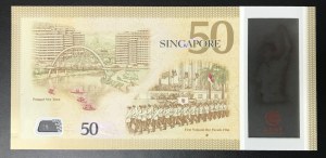 Singapour. 50 dollars commémoratifs 2015
