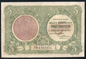 Pologne. 5 Zlotych Constitution de 1925
