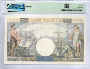 France. 1000 Francs 1944
