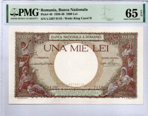 Rumänien. Banca Naationala 1000 Lei 1939