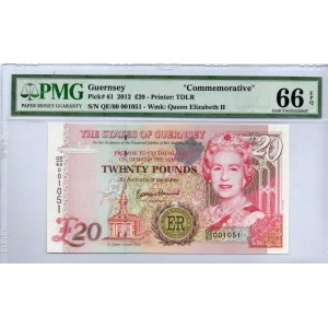 Guernsey. 20 Pounds 2012