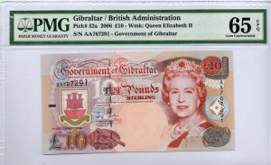 Gibraltar. 10 funtów 2006