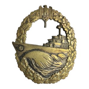 KRIEGSMARINE WW2 DESTROYER WAR BADGE #3