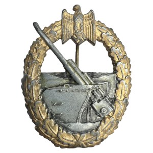 KRIEGSMARINE WW2 COASTAL ARTILLERY WAR BADGE #3
