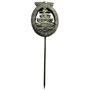 KRIEGSMARINE WW2 HIGH SEAS FLEET WAR BADGE LAPEL PIN