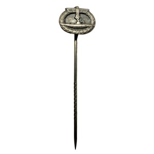 KRIEGSMARINE WW2 U-BOAT WAR BADGE LAPEL PIN #2
