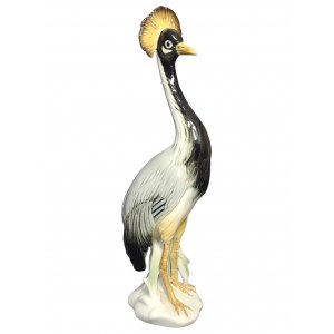 Antique Karl Ens Germany Porcelain Figurine Statue Bird Crowned Crane Pre-1945