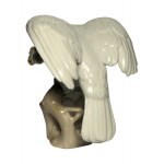 Art Deco figurine of a cockatoo bird, produced by Augarten