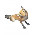 Rosenthal, Art Deco - Theodor Karner - Figurine - RED FOX - Porcelain