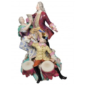 Meissen 1800-1880, krásna veľká figúrka