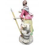 Sculpture Shepherdess, Meissen.