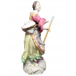 Sculpture Shepherdess, Meissen.
