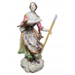 Sculpture Shepherdess, Meissen.
