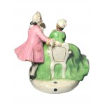 Antike Figurine Dresden Potschappel Spitze Rokoko Paar