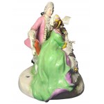 Antike Figurine Dresden Potschappel Spitze Rokoko Paar