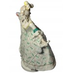 Figurine of a lady with a parrot, Karl Ens, Volkstedt-Rudolstadt, 1930 ca