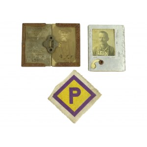 Forced worker ID with badge set from WW2