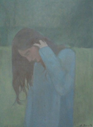 Maria Prokop, 1979, Dziewczyna na zielonym tle, 2018
