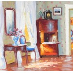 Bronisława RYCHTER-JANOWSKA (1868-1953), Wnętrze dworku w słoneczny dzień