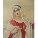 Józef UNIERZYSKI (1863-1948), Maria w welonie