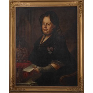 Autor nieznany, Portret cesarzowej Marii Teresy Habsburg jako wdowy