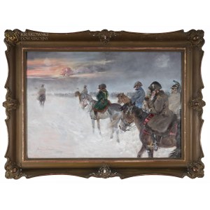 Jerzy KOSSAK (1886-1955), Wizja Napoleona w odwrocie spod Moskwy (1939)