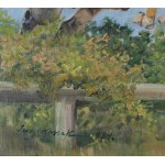 Jerzy KOSSAK (1886-1955), Skok przez płot - polowanie par force (1934)