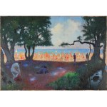 Ludwik LESZKO (1890-1957), Plaża w Orłowie (1932)