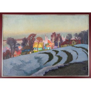 Ludwik LESZKO (1890-1957), Panorama Krakowa (1929)