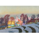 Ludwik LESZKO (1890-1957), Panorama Krakowa (1929)
