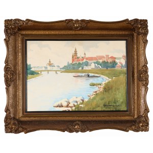 Marian SZCZERBIŃSKI (1899-1981), Zakole Wisły z widokiem na Wawel