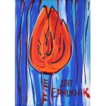 Edward DWURNIK (1943-2018), Czerwony tulipan (2017)