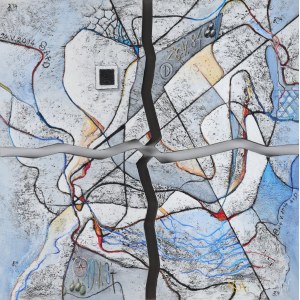 Ryszard PAPROCKI (Ryho) (ur. 1963), Tetraptyk abstrakcyjny (2014)
