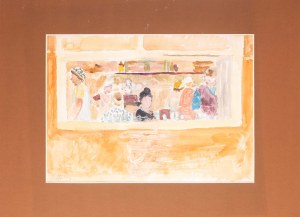 Juliusz STUDNICKI (1906 - 1978), Fenêtre sur la cuisine du café des artistes ; 1943