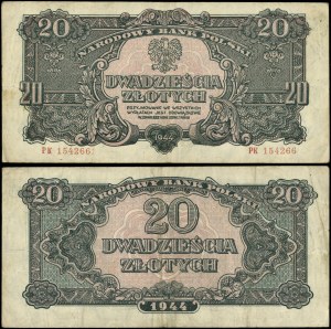 Poland, 20 gold, 1944