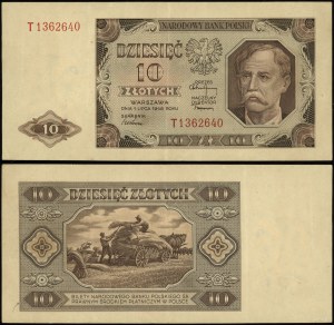Pologne, 10 zloty, 1.07.1948