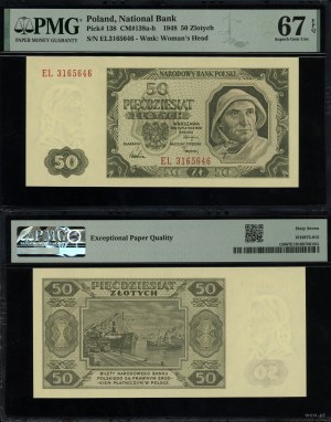 Poland, 50 zloty, 1.07.1948