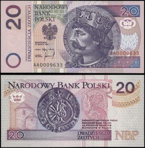 Poland, 20 zloty, 25.03.1994