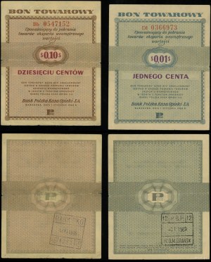Poland, set of 2 vouchers, 1.01.1960