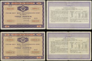 Poland, set: 5 x bonus savings voucher, 1.07.1971