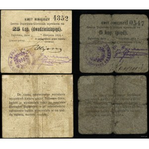 dawny zabór rosyjski, zestaw: 5 i 25 kopiejek, 8.1914