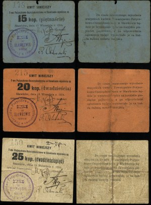 ancienne partition russe, set : 15, 20, 25 kopecks, 13.09.1914