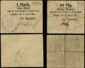 Wielkopolska, zestaw: 50 fenigów i 1 marka, 12.08.1914