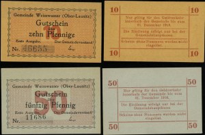 Germany, set: 10 fenig and 50 fenig, valid until 31.12.1918