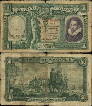 Angola, 50 angolares, 1.03.1951
