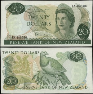 Nouvelle-Zélande, 20 dollars, 1977-1981