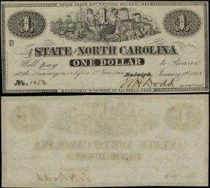 Spojené státy americké (USA), 1 dolar, 1.01.1863