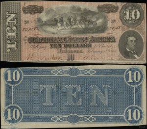 Spojené štáty americké (USA), 10 dolárov, 17.02.1864